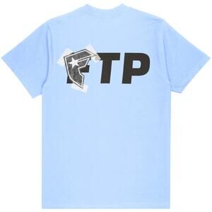 NWT FTP x Famous Stars & Straps Logo Tee Shirt Sky Blue Size Men’s XL SHIPS FREE
